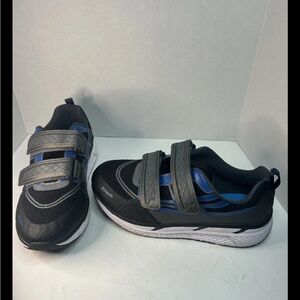 Propet Ultra Strap Walking Shoes Mens Sz 10.5XX Ortholite Black Blue Sneakers